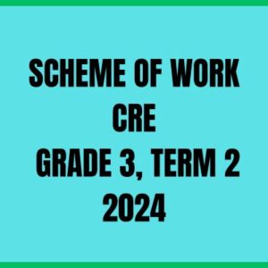 SCHEME OF WORK CRE GRADE 3, TERM 2 2024