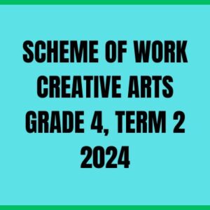 SCHEME OF WORK CREATIVE ARTS GRADE 4, TERM 2 2024