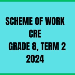SCHEME OF WORK CRE GRADE 8, TERM 2 2024